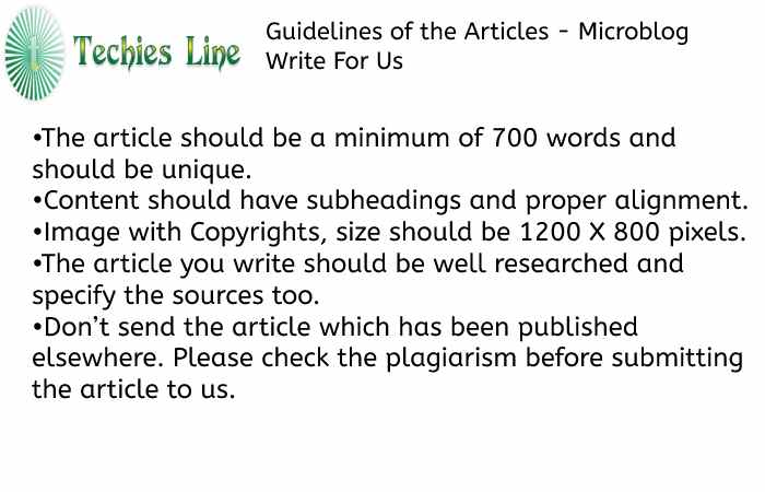 Techies Line Guidelines 
