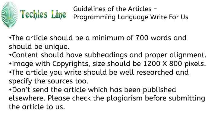 Techies Line Guidelines 