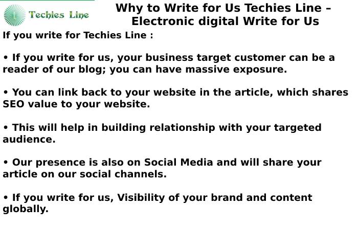 Why write for us Electronic digital