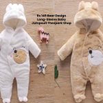 rs 149 bear design long-sleeve baby jumpsuit thespark shop