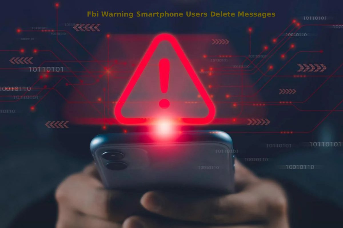 Fbi Warning Smartphone Users Delete Messages Immediately