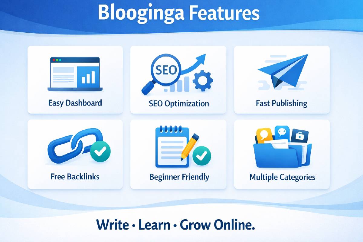 Blooginga: Complete Guide to Blogging Platform, Features, SEO