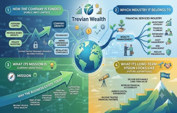 trevianwealth.com funding and mission vision industry type explained